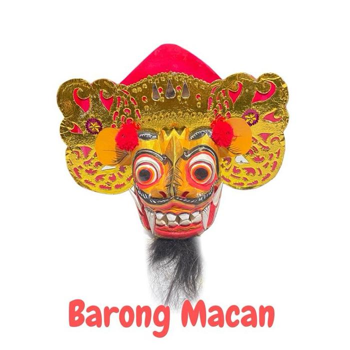 Gambar TOPENG BARONG- TAPEL BARONG - BARONG BALI - MINIATURE BARONG - KERAJINAN BALI - TOPENG KAYU - TAPEL BAUK - barong macan dari pabrik cakung undefined Tokopedia