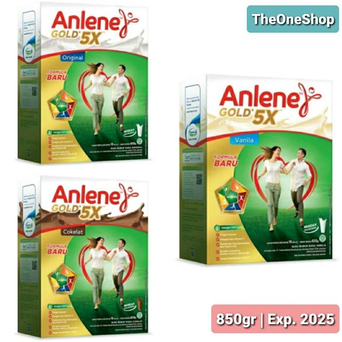 Gambar ANLENE GOLD 5x Susu Bubuk Cokelat / Vanilla / Original 850gr - Coklat 850gr dari The One Shop Seller undefined Tokopedia