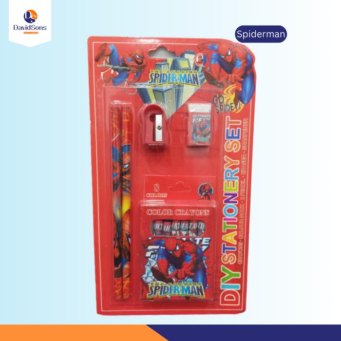 Gambar STATIONERY SET DISNEY / PAKET ALAT TULIS KARAKTER 8849 - Spiderman dari David&amp;Sons undefined Tokopedia