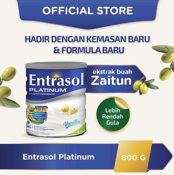 Gambar Ready ENTRASOL PLATINUM SUSU LANSIA / ADULT ELDER MILK POWDER 800 GR Terlaris - FLAZZSALE dari hidayatull88 undefined Tokopedia