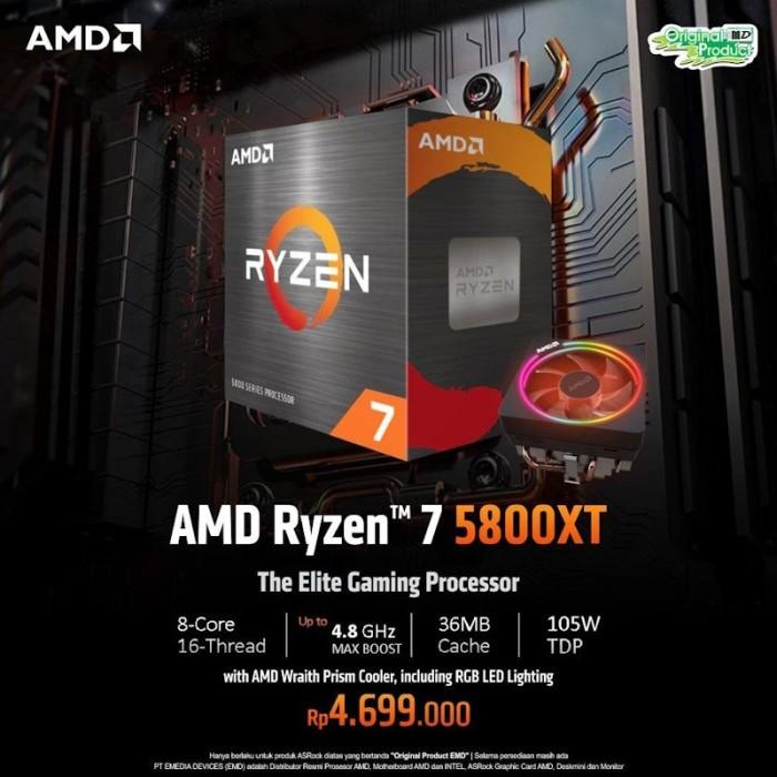 Jual AMD Ryzen 5900XT 16-Core 32-Thread up to Wraight