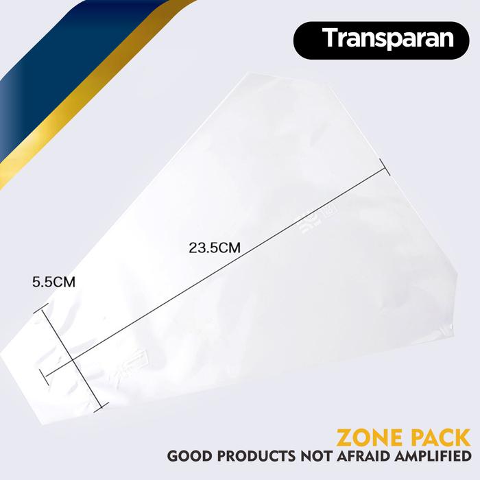 Gambar Plastik Sandwich Segitiga | Kemasan Plastik Sandwich 21 cm x 5,5 cm | Plastik Roti Sandwich | Triangle Sandwich Bags - TRANSPARAN dari zone pack undefined Tokopedia