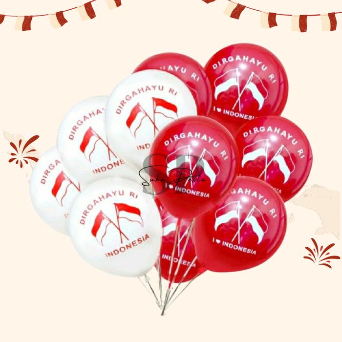 Gambar Paket Dekorasi Merah Putih / Hiasan 17 Agustusan Kemerdekaan Balon HUT RI - Bln DIR RI 100 dari sonrisaa.id undefined Tokopedia