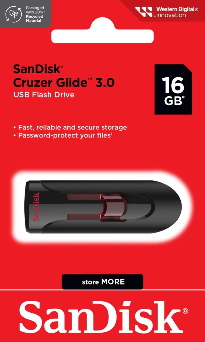 Gambar Sandisk Cruzer Glide 3.0 USB Flash Drive CZ600 16GB / 32GB / 64GB / 128GB / 256GB - 16GB dari Luckey Tech undefined Tokopedia
