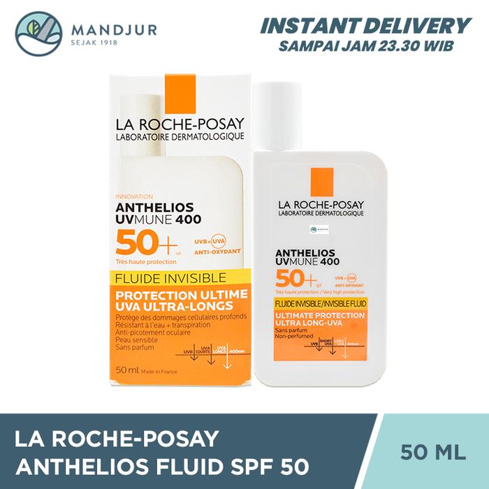 Gambar La Roche Posay Anthelios Invisible Fluid SPF50+ 50 mL - Tabir Surya dari Apotekmandjurofficial undefined Tokopedia