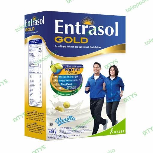 Gambar Ready Entrasol Gold Susu Lansia 50 Tahun Ke-Atas 600 gram Terlaris - VANILLA 580 GR  dari hidayatull88 undefined 5 Tokopedia