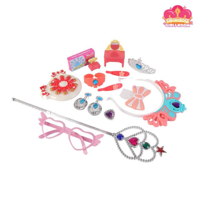 Gambar Okiedog Girls Room - Mainan kecantikan, mainan make up anak - Crown&HairStick dari Tosyen Okiedog undefined Tokopedia