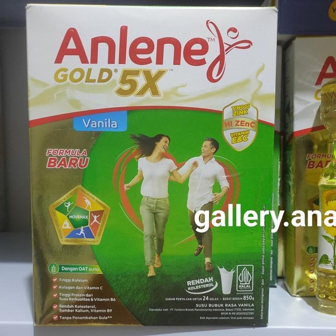 Gambar Ready Anlene Gold Plus 5x 885gram 885 gram Susu Lansia 900g Vanila / Vanilla Terlaris - 850g vanila dari hidayatull88 undefined Tokopedia