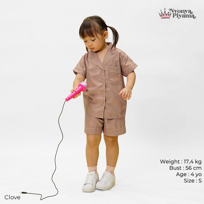 Gambar Nyonya Piyama Poly Bamboo Set Piyama Celana Pendek Anak - Polos Herb - Clove, S dari NyonyaPiyama undefined Tokopedia