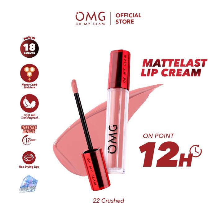 Gambar OMG Matte Last Lip Cream 2.9gr/Lipstik - 22 Crushed dari Jumbo Swalayan & Homeware undefined Tokopedia