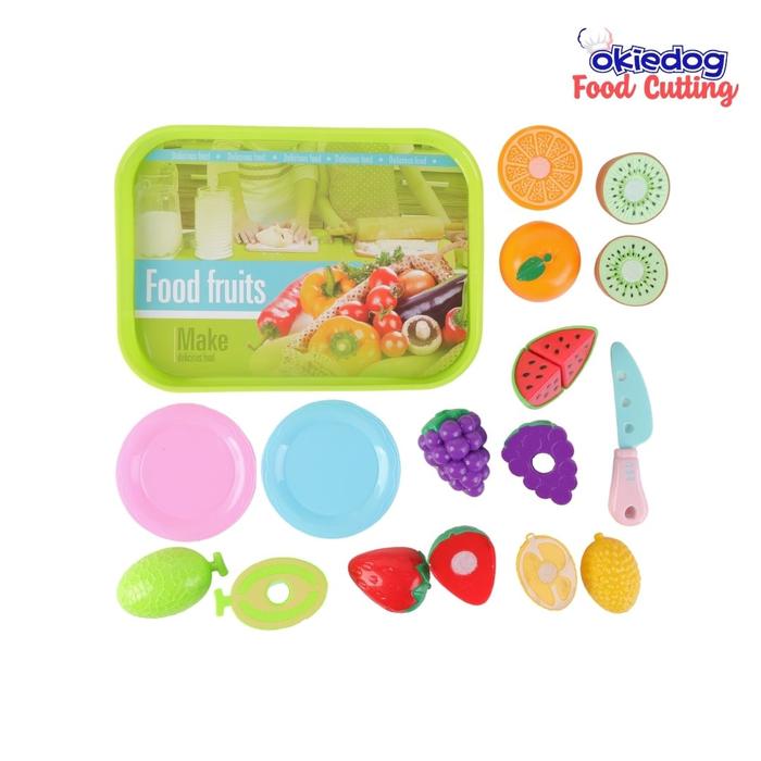 Gambar Okiedog Food Cutting - Mainan Buah, Mainan Sayur, Mainan Potong Buah Sayur - Fruit&Utensils dari Tosyen Okiedog undefined Tokopedia