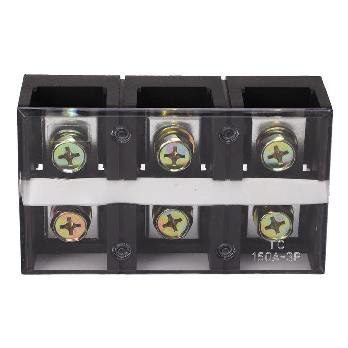 Gambar Terminal Block TC-1503 TC-1504 150A 3 4 Pole Isolator Kabel Listrik Blok 4P 3P 150 Amper - 3 Pole dari Pi Toserba undefined Tokopedia