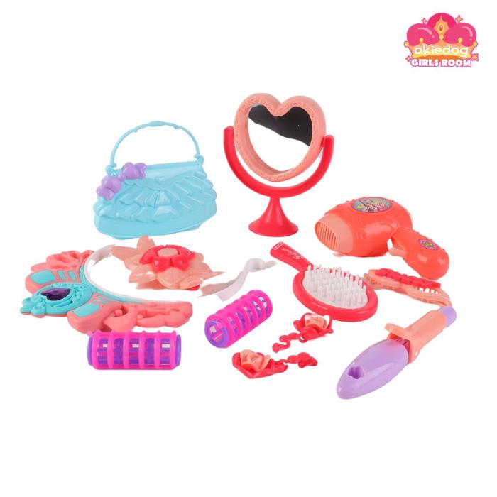 Gambar Okiedog Girls Room - Mainan kecantikan, mainan make up anak - HairDryer&Crown dari Tosyen Okiedog undefined Tokopedia