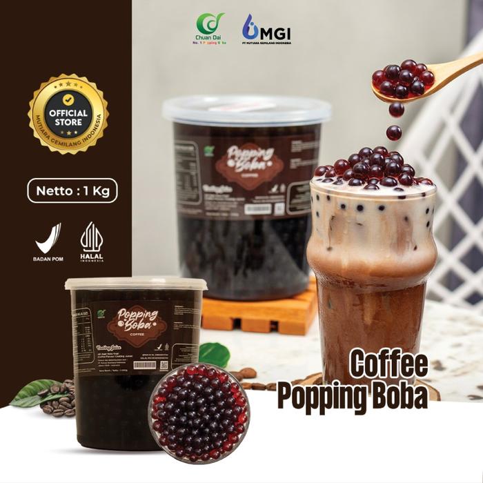 Gambar MGI BALI - Popping Boba Toping Minuman Dessert Import Taiwan 3,2kg & 1kg - Coffee dari Mutiara Gemilang Bali undefined Tokopedia