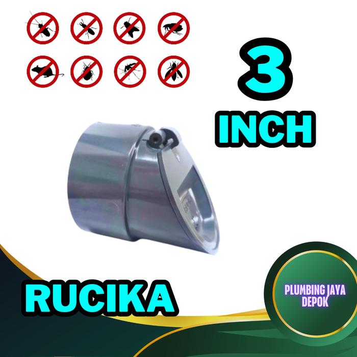 Gambar Backflow Valve 6" inch PVC Rucika - 3 INCH dari plumbing jaya depok undefined Tokopedia