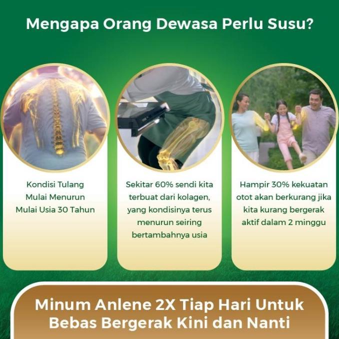 Gambar Anlene Gold 5X Susu Bubuk Dewasa Vanila 3X240G - Tulang & Sendi dari Foodie Delights undefined Tokopedia