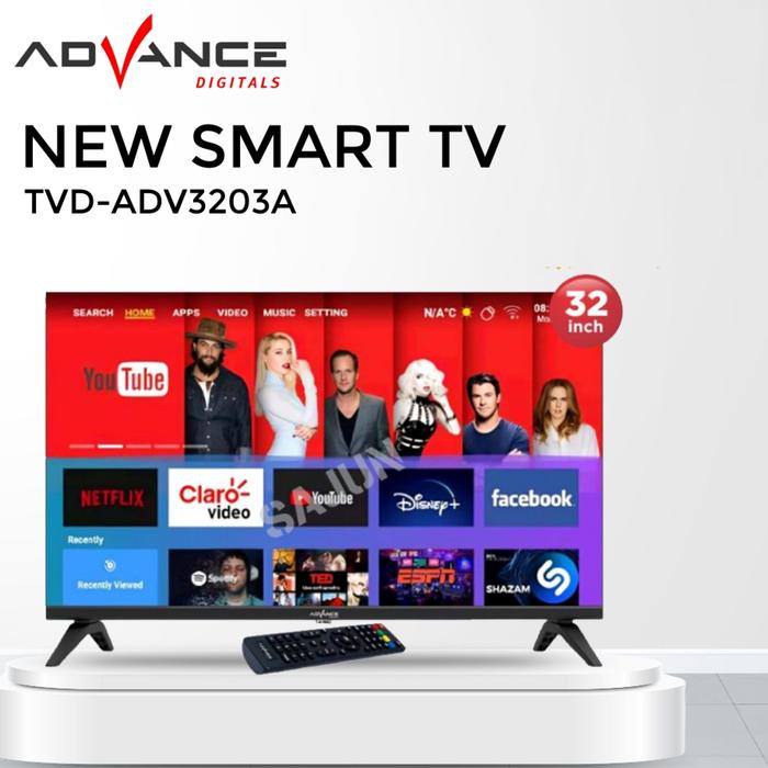 Gambar NEW Advance Android TV LED 32 Inch ADV-3203A Smart TV Frameless ADV3203A - NO KAYU dari Jawa Electrik undefined Tokopedia
