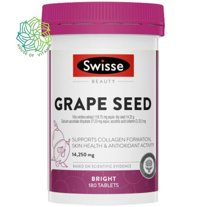 Gambar Swisse Beauty Bright Skin 60 120 Capsules / Skin+ Plus + Regeneration / Grape Seed Seed+ 180 Tablets Tablet - Grape Seed 180 dari House of Vitamin undefined Tokopedia