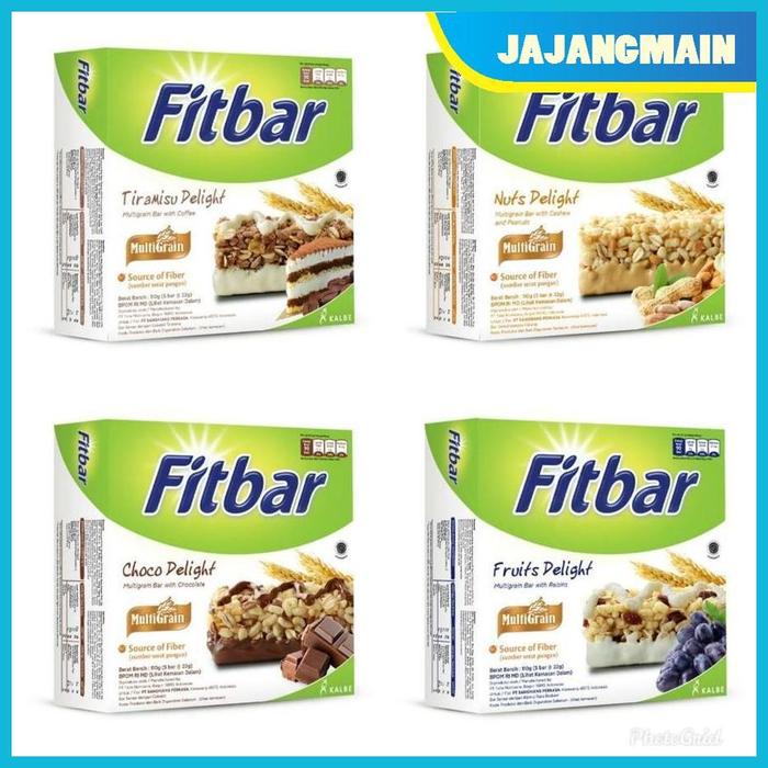 Gambar Jajangmain - Fitbar Cemilan Multi Grain Instan Untuk Diet 1 box isi 5pcs x 22 gram - Choco Delight dari Jajangmain undefined Tokopedia