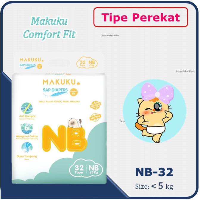 Gambar new makuku comfort fit nb 32 / s 30 / m 28 / l 26 / xl 24 / xxl 22 - NB-32 dari indrapurnamax1 undefined Tokopedia