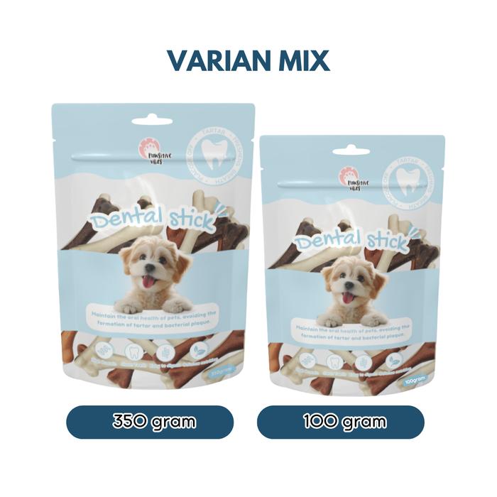 Gambar Snack anjing - dental stick anjing - pembersih gigi anjing yaho dental - Mix, 100 gram dari Pawsitive Official undefined Tokopedia