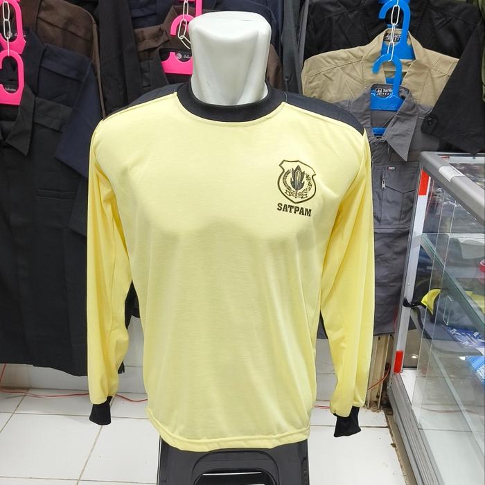 Gambar Kaos Satpam lengan panjang warna cream - Cream, M dari PMLG undefined Tokopedia