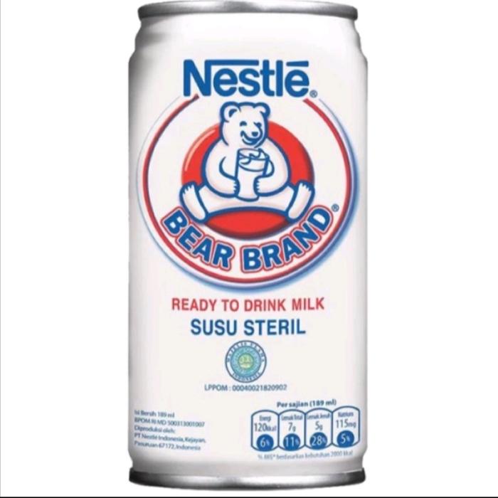 Gambar (READY) Nestle Susu steril murni Bear Brand 189ml (eceran) dari MegaBeauty04 undefined Tokopedia