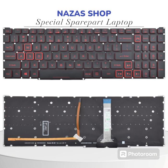 Gambar Keyboard Acer Predator Helios 300 PH315-54 PH315-55 dari Nazass Shop undefined Tokopedia