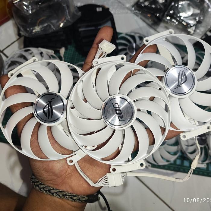 Jual Fan Asus Rog Strix RTX 3070 3080 3090 95mm 7pin White Edition OEM ...