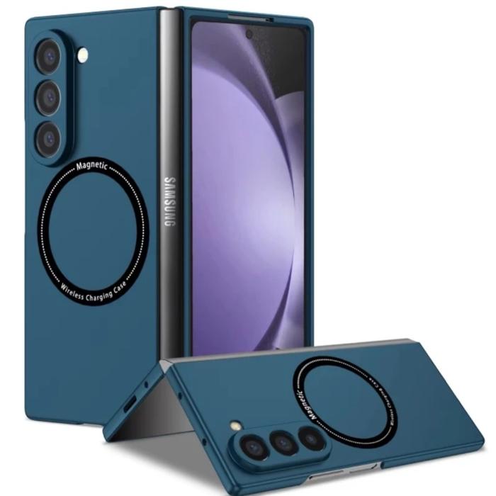 Gambar Case Samsung Galaxy Z Fold 6 FOLD6 Matte Thin Fit With Magsafe Cover Slim Casing - Dark Blue, Z Fold 6 dari Planet Accessories. undefined Tokopedia