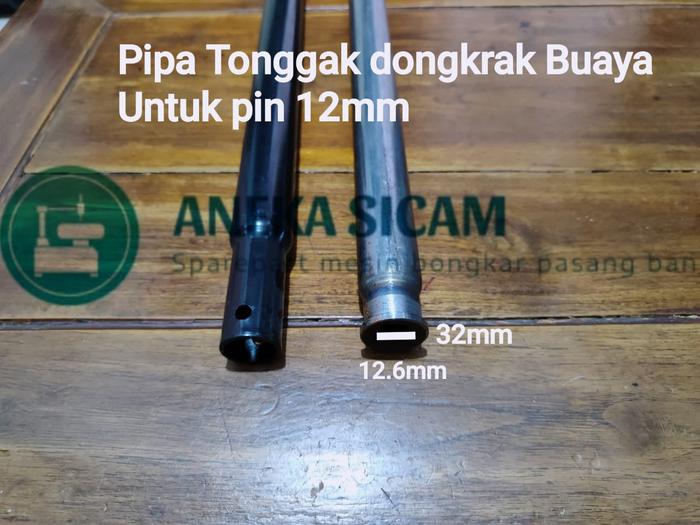 Gambar Batang besi Dongkrak buaya universal size - 12mm petak pin dari Aneka sicam part undefined Tokopedia