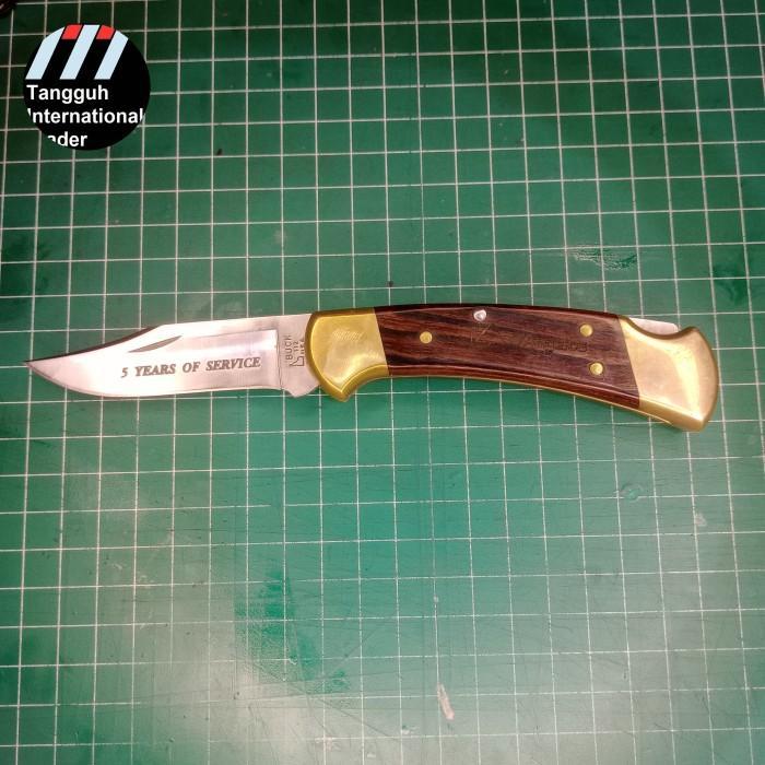 Gambar New Buck 110 Dan 112 Folding Hunting Folding Knife 420Hc Hunting Leather Sheat Hunter Knive Legendaris Koleksi 100 % Original - Buck 112 dari Trendy Store Online undefined Tokopedia