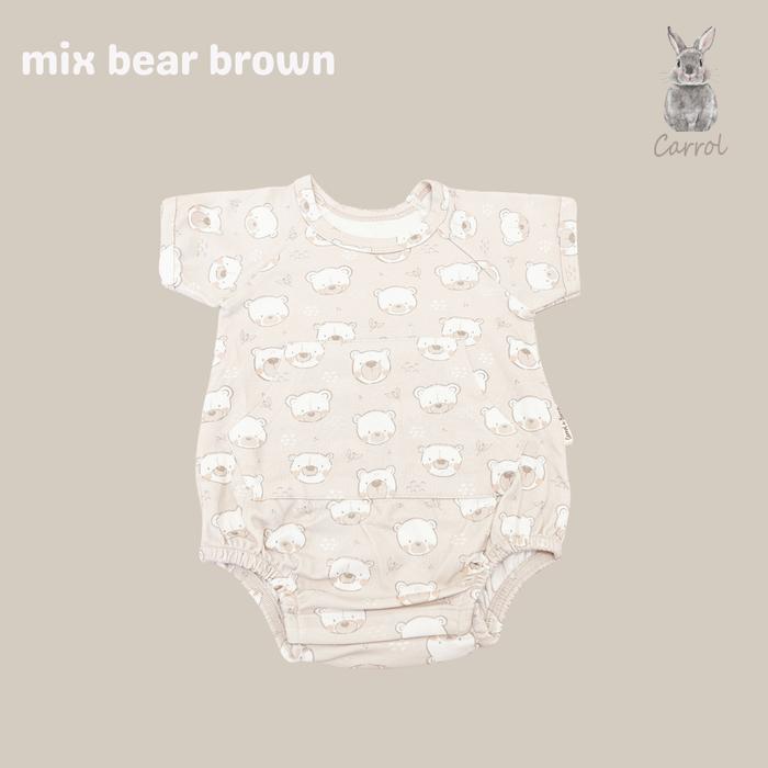 Gambar Carrol n Barrol Oversize Pocket Jumper Mix Bear Brown - Jumper Oversize Kantong - Mix Bear Brown, 9-12 Month dari Carrol Baby undefined Tokopedia