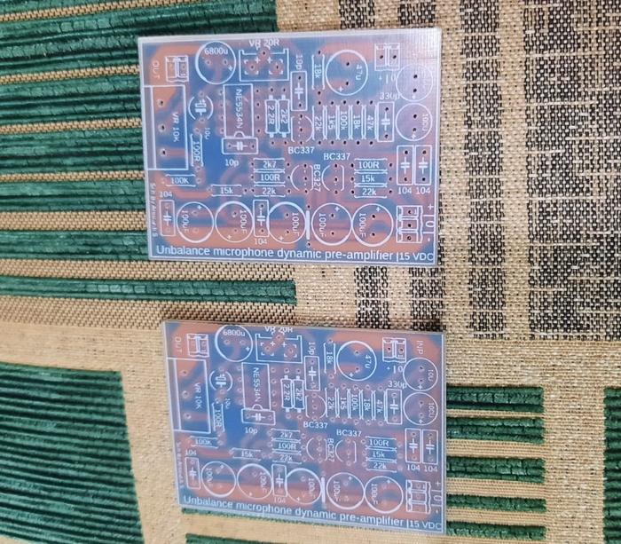 Gambar PCB Unbalance Microphone Dinamic Pre-amplifier - PCB 1 Layer dari JR. Audio undefined Tokopedia