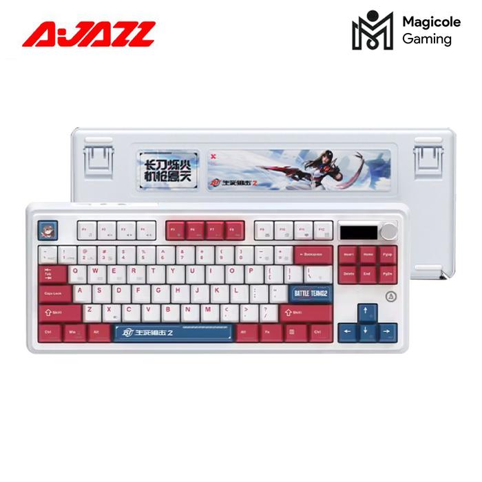 Gambar Ajazz AK870 TRI-MODE Battle Teams Mechanical Keyboard - B-CHAN dari mog id undefined Tokopedia