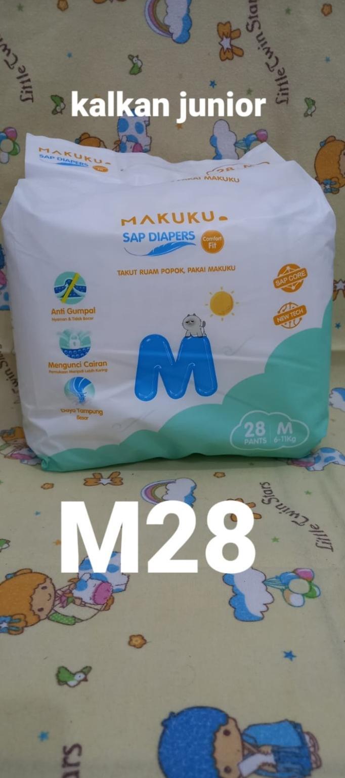 Gambar new makuku diapers comfort fit nb 32 / s 30 / m 28 / l 26 / xl 24 - M28 dari indrapurnamax1 undefined Tokopedia