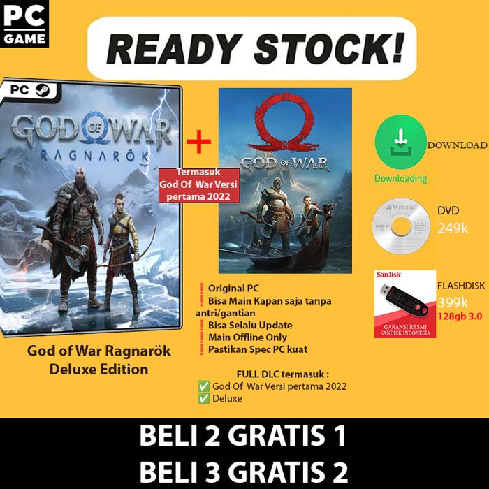 Gambar God of War Ragnarok Deluxe Edition PC Original - dvd DL90GB dari Steamkey undefined Tokopedia