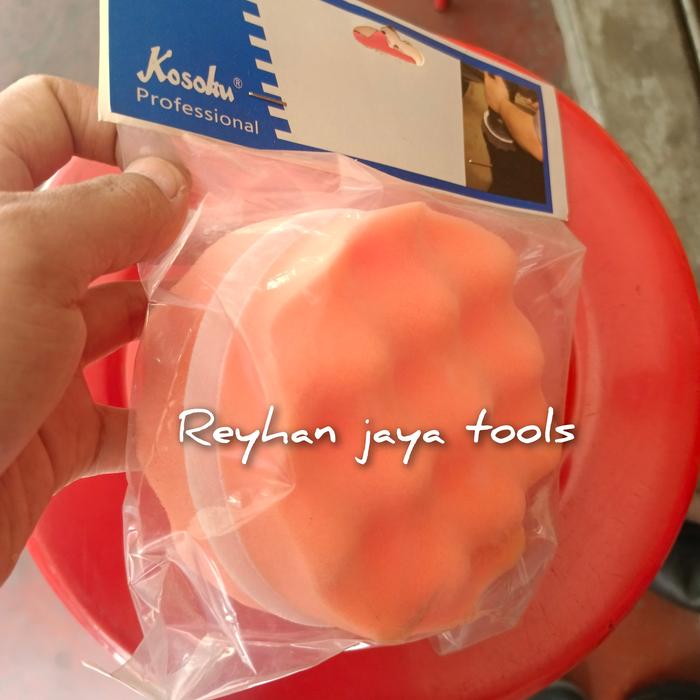 Gambar Spons busa poles body kendaraan 5 inch 125 mm isi 2 pcs model - Gelombang dari Reyhan Jaya Tools 09 undefined Tokopedia