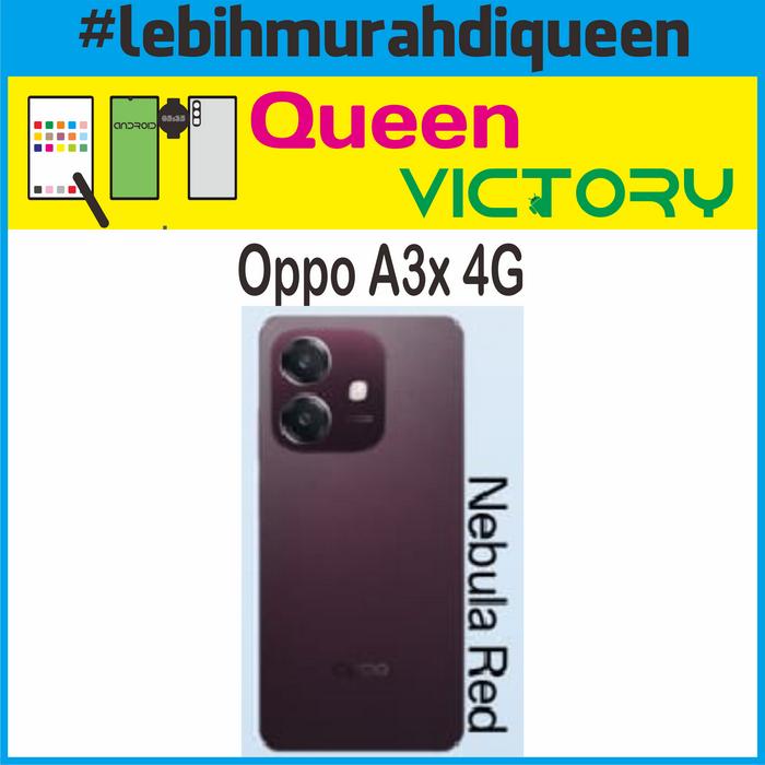 Gambar Oppo A3x 4G 4/64 Garansi Resmi OPPO INDONESIA - Merah dari Queen Marina undefined Tokopedia