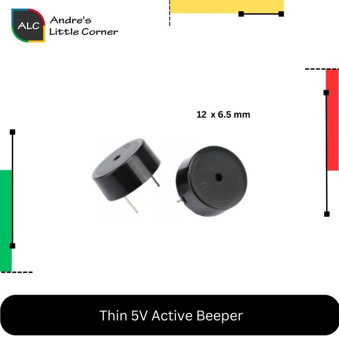 Gambar Aktif Active Buzzer Alarm Beeper Tracker 5V Drone Quad FPV 12x6.5mm dari Andre's little corner undefined Tokopedia