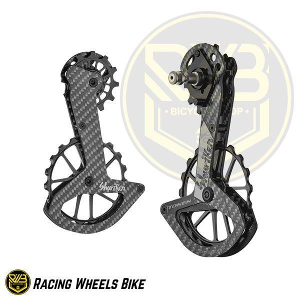 Gambar Token Oversized Pulley Ospw Shuriken Carbon Grey Tk1729 Tbt Tiramic Bearing Shimano R9100. R9150 Di2. R8000. R8050 Di2 dari Keisha Kiana undefined Tokopedia