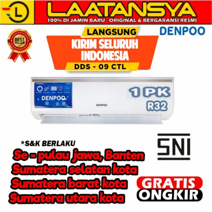 Gambar AC Split DENPOO PLATINUM 1 PK DDS 09 CTL IONIZER Goldfin LOW WATT - PLUS PASANG dari LAA TAN SYA ONLINE STORE undefined Tokopedia