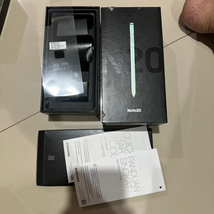 Gambar dus original copotan bekas samsung galaxy note 20 - Mystic Green dari Sierafino undefined Tokopedia