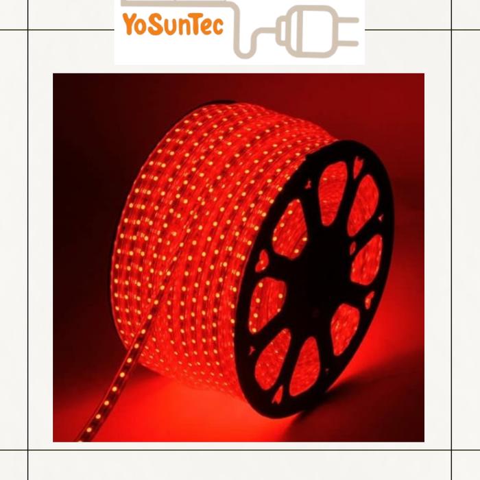 Gambar LAMPU LED STRIP OUTDOOR AURORA MYLED IP66  SELANG PUTIH KUNING METERAN - Merah dari Yosuntec undefined Tokopedia