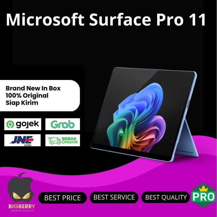 Gambar Microsoft Surface Pro 11 XI Snapdragon X Elite Processor 256GB 512GB 1TB - ELITE 16/512GB, BLACK dari Bigberry Cellular undefined Tokopedia