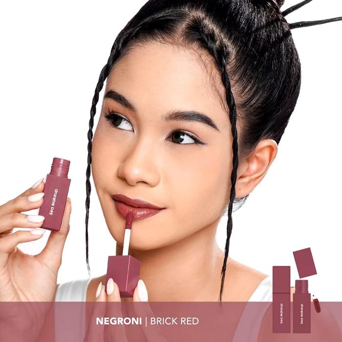 Gambar Sea Makeup Lacquer Shake Lip Ink - Negroni dari Brandedinside Store undefined Tokopedia