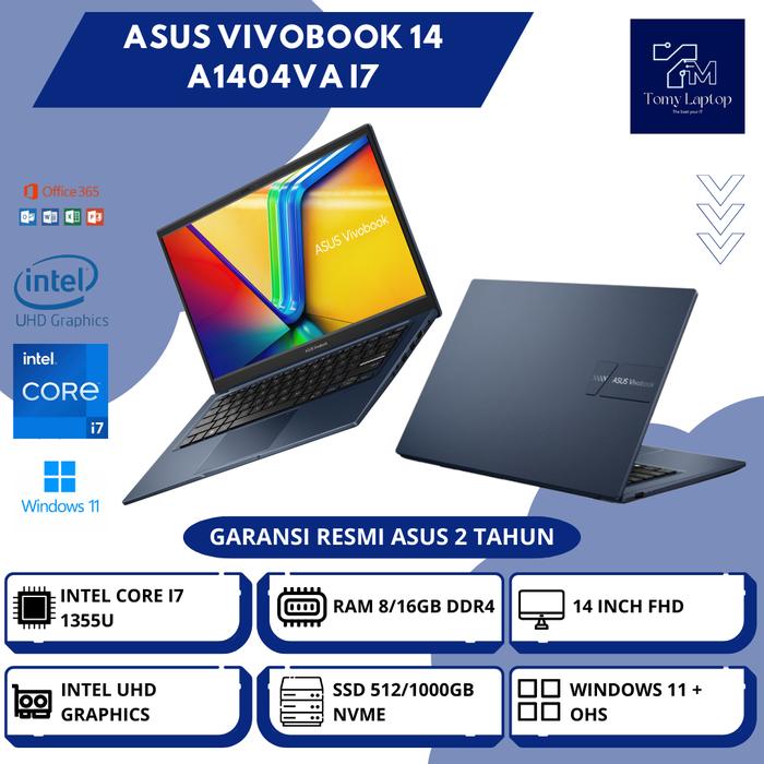 Core I7 1355u Asus Vivobook 14 16gb Ram Asus Vivobook A1404VA Core