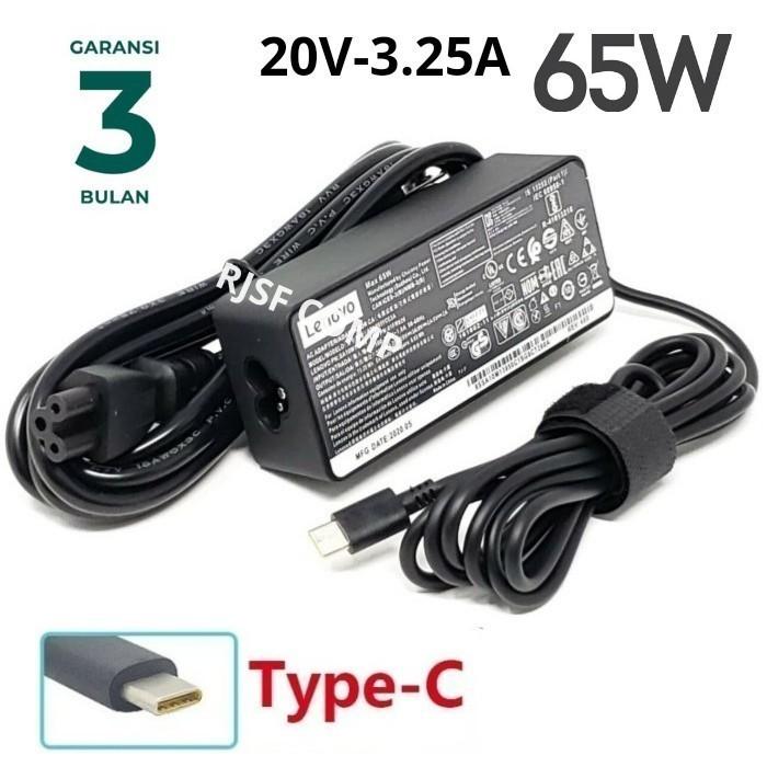Gambar Lenovo 65W AC Power Adapter Charger (USB Type-C dari RJSF com undefined Tokopedia