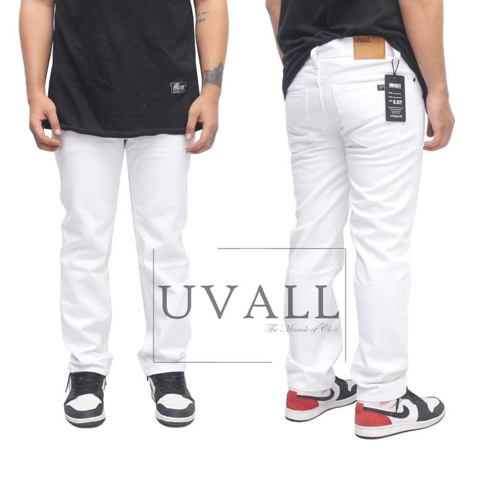 Gambar Celana Jeans standar putih size 33 s/d 38 - Putih, 33 dari riz CLothing Line undefined Tokopedia