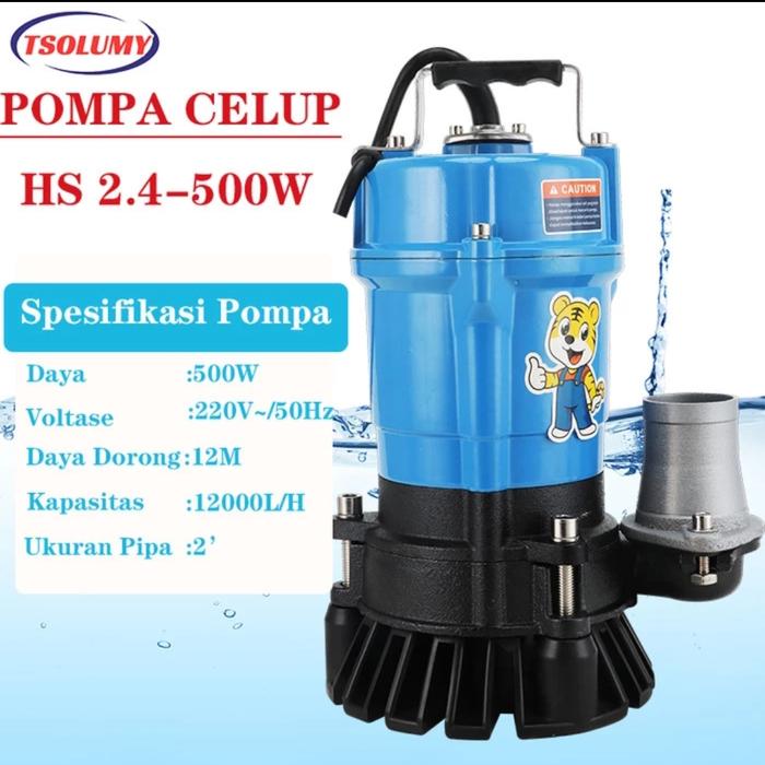 Jual POMPA CELUP AIR KOTOR 500WAT TSOLUMY 2